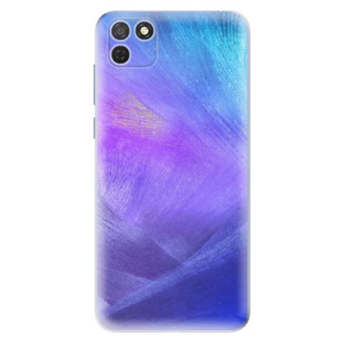 Odolné silikónové puzdro iSaprio - Purple Feathers - Honor 9S