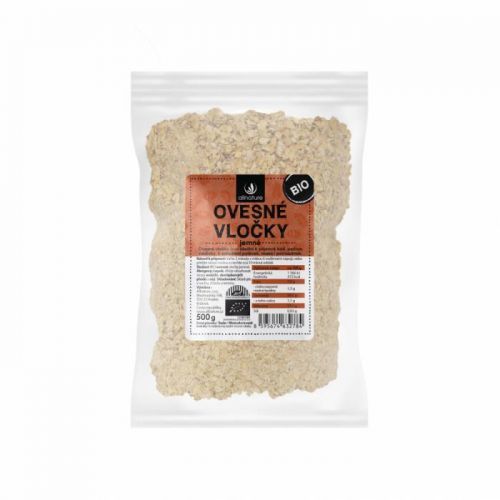 ALLNATURE Ovsené vločky jemné 500 g BIO