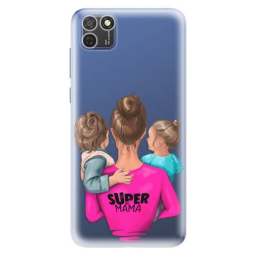 Odolné silikónové puzdro iSaprio - Super Mama - Boy and Girl - Honor 9S
