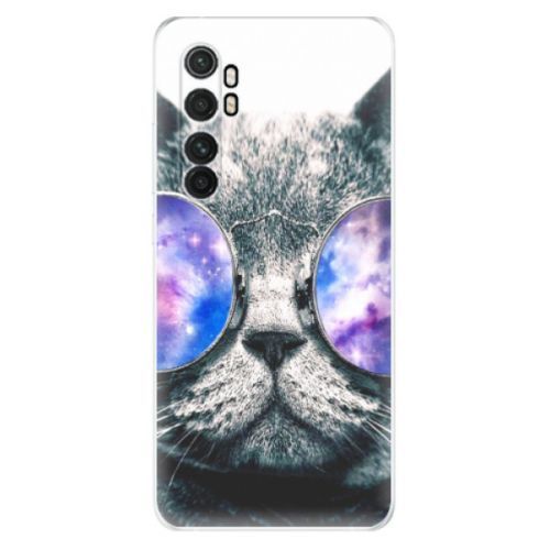 Odolné silikónové puzdro iSaprio - Galaxy Cat - Xiaomi Mi Note 10 Lite