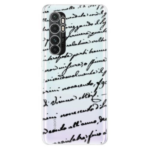 Odolné silikónové puzdro iSaprio - Handwriting 01 - black - Xiaomi Mi Note 10 Lite