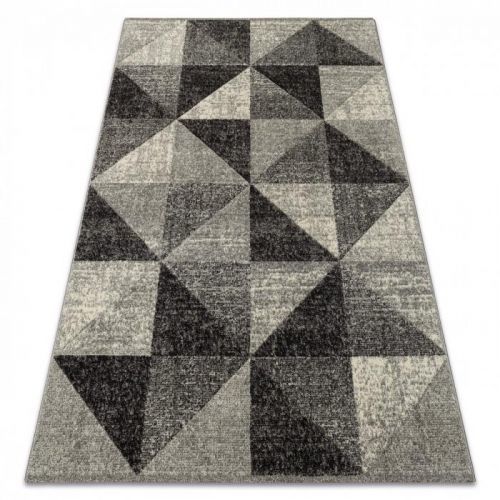 Kusový koberec FEEL Triangle sivý