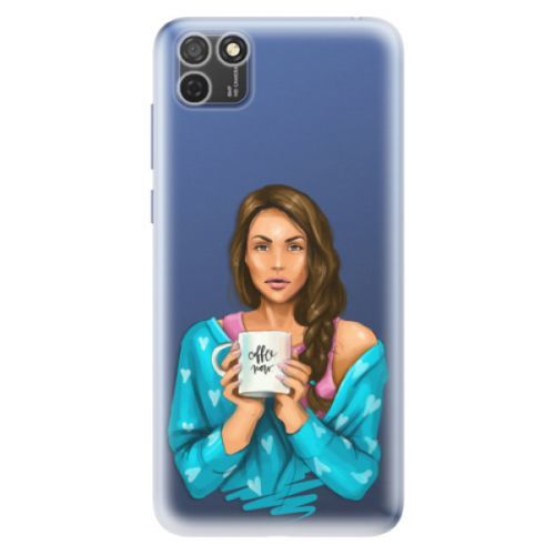 Odolné silikónové puzdro iSaprio - Coffe Now - Brunette - Honor 9S