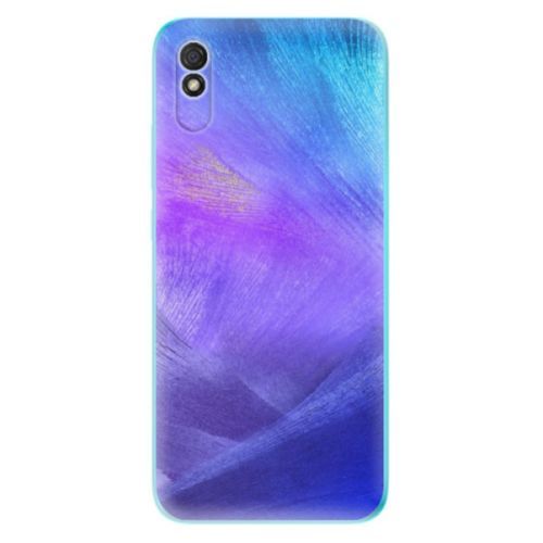 Odolné silikónové puzdro iSaprio - Purple Feathers - Xiaomi Redmi 9A