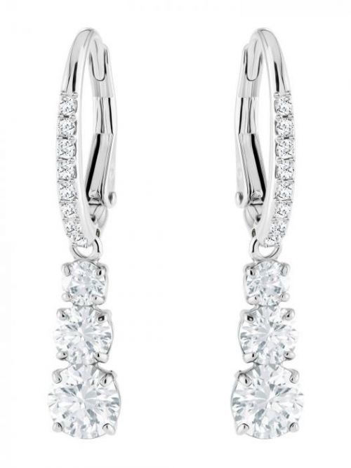 Swarovski Náušnice 'Attract Trilogy'  strieborná