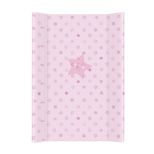 Ceba Baby Přebalovací podložka tvrdá 70 cm - Hvězdy růžová