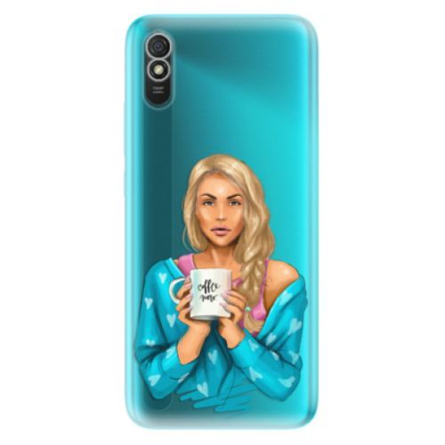 Odolné silikónové puzdro iSaprio - Coffe Now - Blond - Xiaomi Redmi 9A