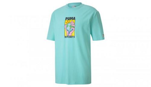 Puma Downtown Graphic Tee zelené 598796-33