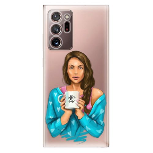 Odolné silikónové puzdro iSaprio - Coffe Now - Brunette - Samsung Galaxy Note 20 Ultra