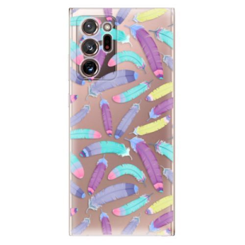 Odolné silikónové puzdro iSaprio - Feather Pattern 01 - Samsung Galaxy Note 20 Ultra