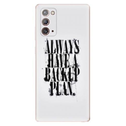 Odolné silikónové puzdro iSaprio - Backup Plan - Samsung Galaxy Note 20