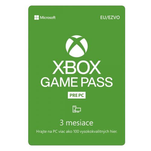 Xbox Game Pass pre PC 3 mesačné predplatné
