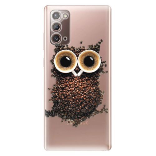 Odolné silikónové puzdro iSaprio - Owl And Coffee - Samsung Galaxy Note 20