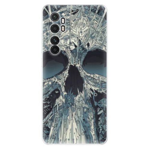 Odolné silikónové puzdro iSaprio - Abstract Skull - Xiaomi Mi Note 10 Lite