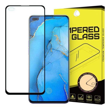 MG Full Glue Super Tough ochranné sklo na Oppo Reno 3 Pro, čierne