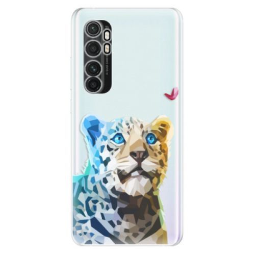Odolné silikónové puzdro iSaprio - Leopard With Butterfly - Xiaomi Mi Note 10 Lite