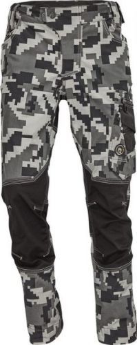 Červa Pánské pracovní kalhoty NEURUM CAMOUFLAGE - Antracit | 46